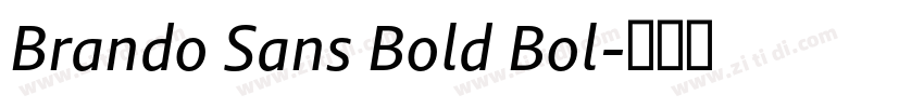 Brando Sans Bold Bol字体转换